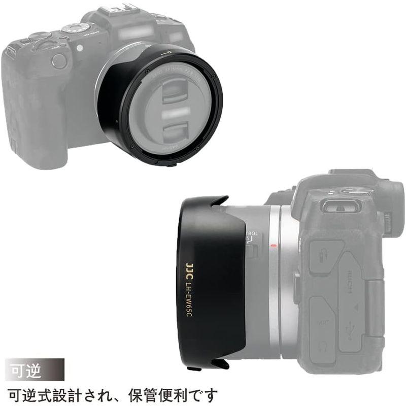 JJC EW-65C 可逆式 レンズフード Canon RF 16mm F2.8 STM レンズ 用 Canon EOS R RP R3 R｜rebon｜10