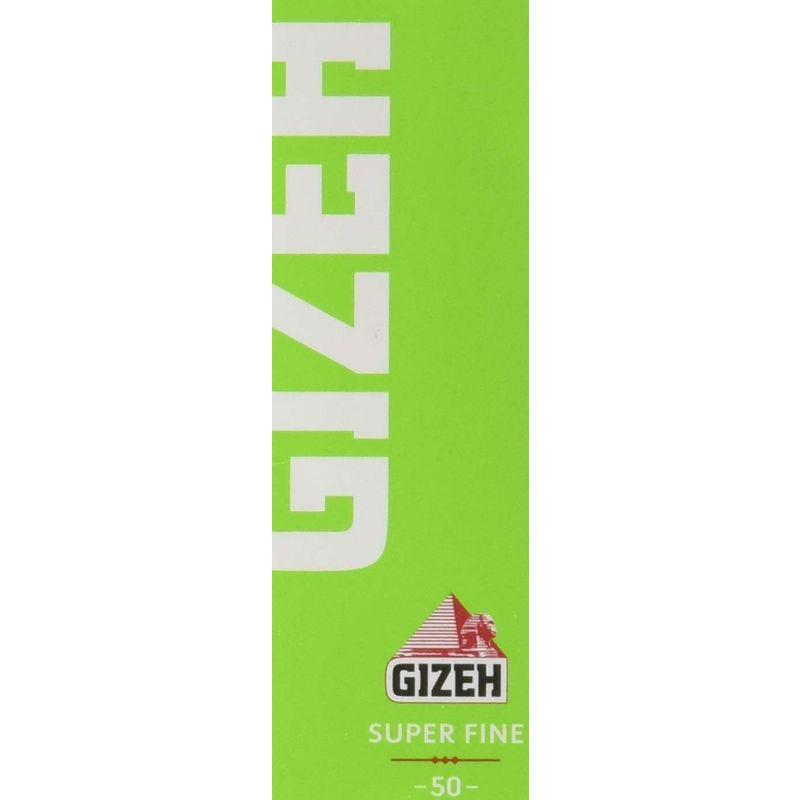 GIZEH(ギゼ) レギュラーシングル スーパーファイン スローバーニング 手巻きタバコペーパー 50枚入り×5冊パック 7-25001-6｜rebon｜02