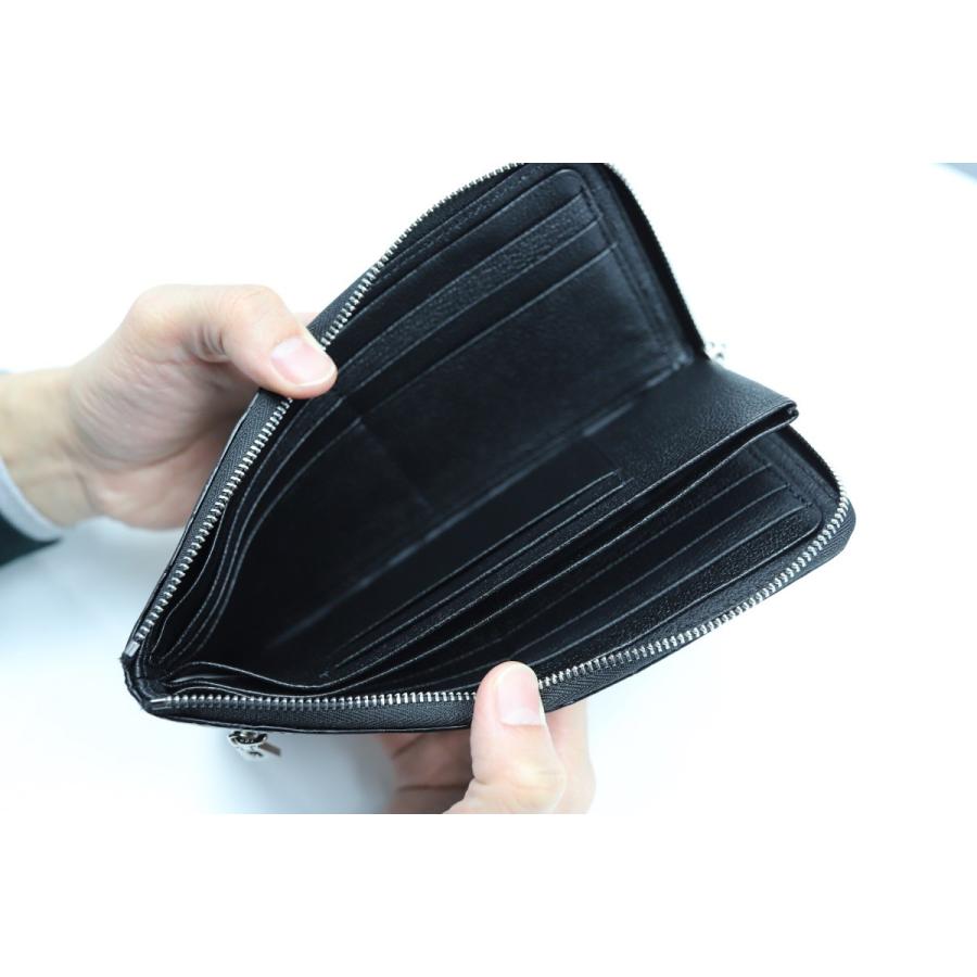 クロコL字ファスナー カルムウォレット(財布 本革 クロコダイル クロコL字ファスナー カルムウォレット(財布 本革 クロコダイル