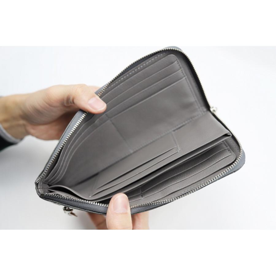 クロコL字ファスナー カルムウォレット(財布 本革 クロコダイル クロコL字ファスナー カルムウォレット(財布 本革 クロコダイル