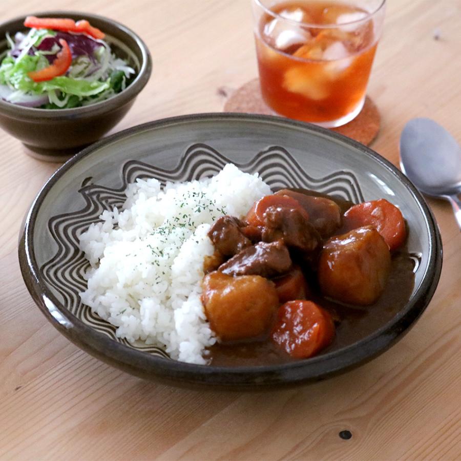 小石原焼 小石原焼き 櫛目 カレー皿 藁白 ふらし マルダイ窯 陶器 皿 和食器｜reboo｜20