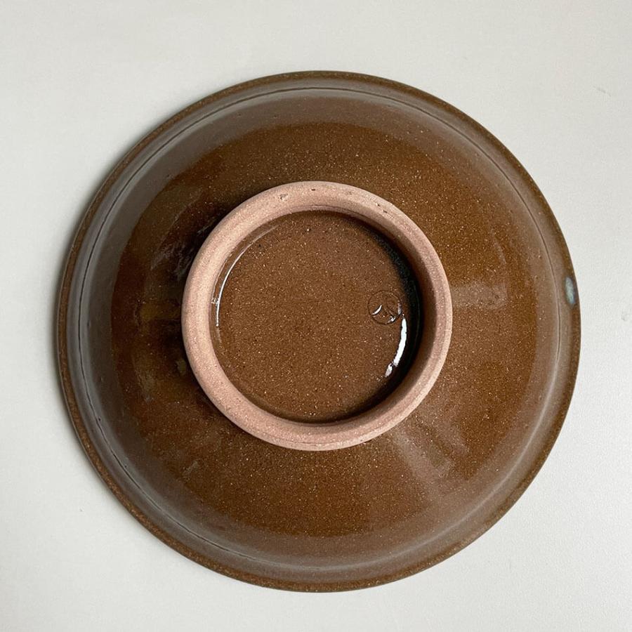 小石原焼 小石原焼き 櫛目 5寸鉢 白 青フラシ 15cm マルダイ窯 小石原焼 小石原焼き 櫛目 5寸鉢 白 青フラシ 15cm マルダイ窯