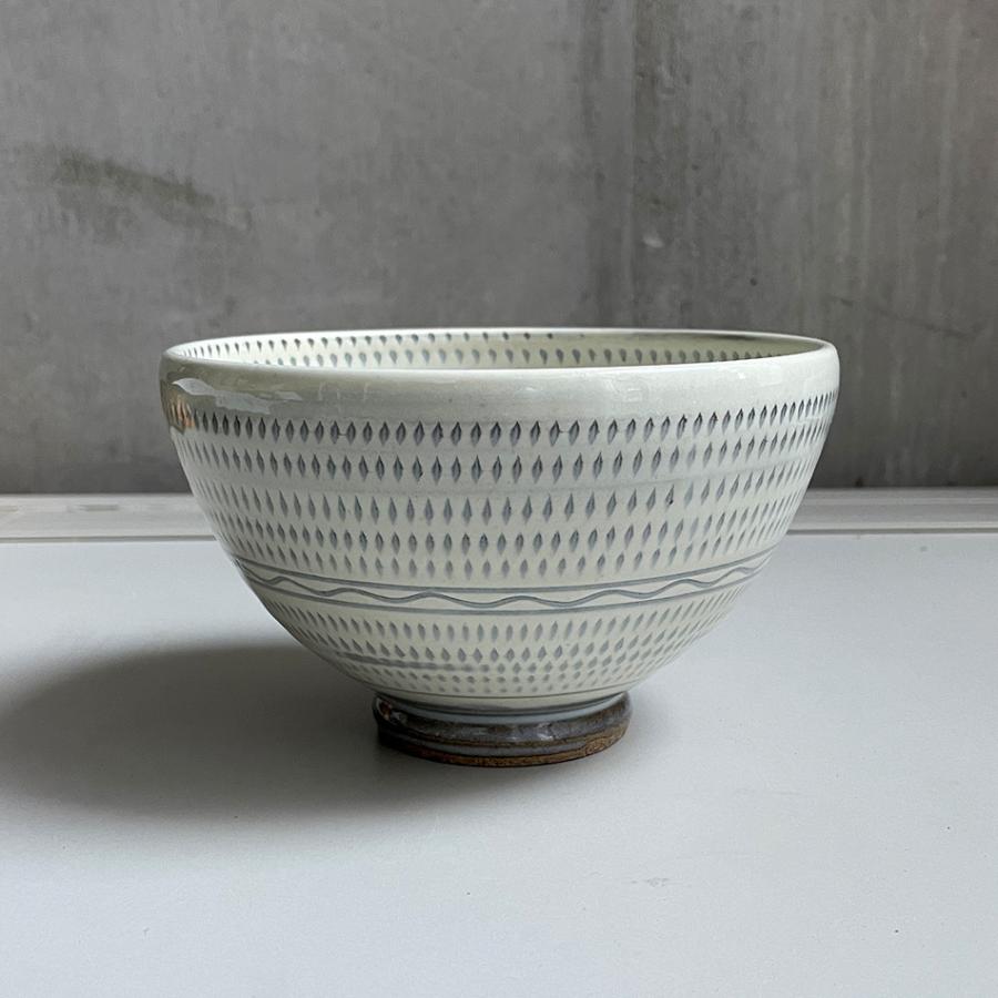 小石原焼 小石原焼き 飛鉋丼 15cm まるた窯 太田 剛速 陶器 食器 器 白