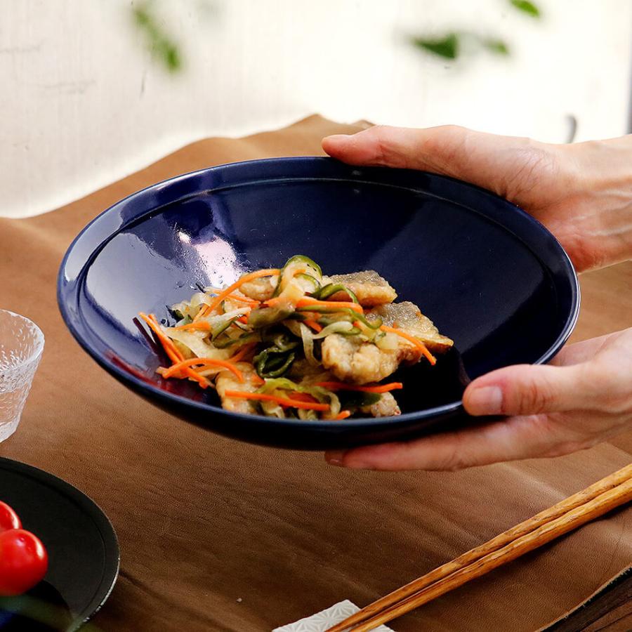 小石原焼 小石原焼き 瑠璃釉深鉢 お皿 まるた窯 太田 剛速 陶器