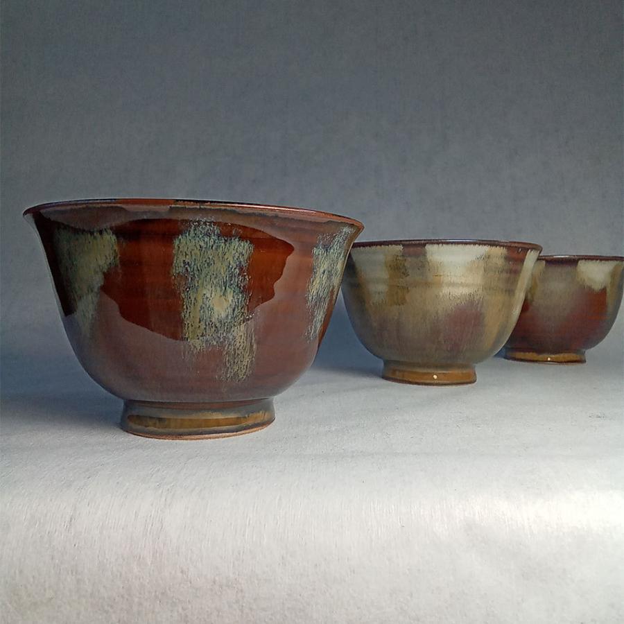 小石原焼 高取焼 高取焼き 飴釉碗 飴 元永陶苑 陶器 茶碗 和食器