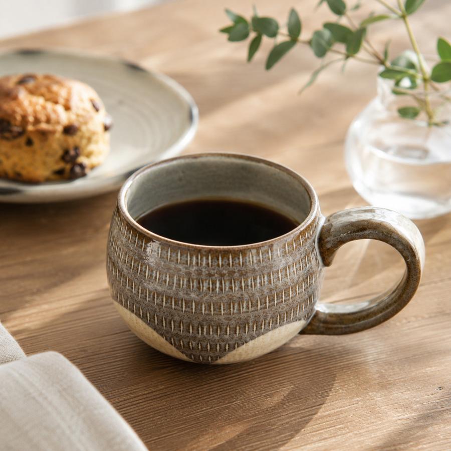確認用　小石原　カップ 小石原焼 翁明窯元 丸マグカップ 四方がけ つや コーヒーカップ 陶器