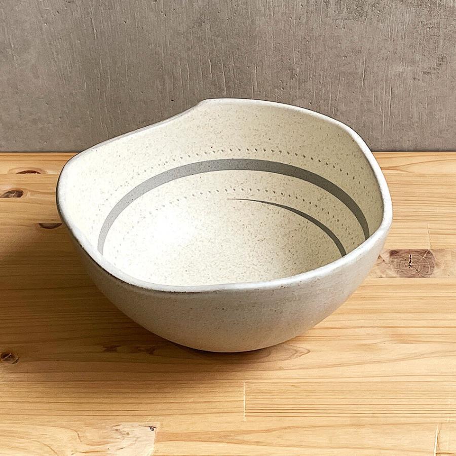 小石原焼 小石原焼き サラダボウル グレー 飛び鉋 鶴見窯 陶器