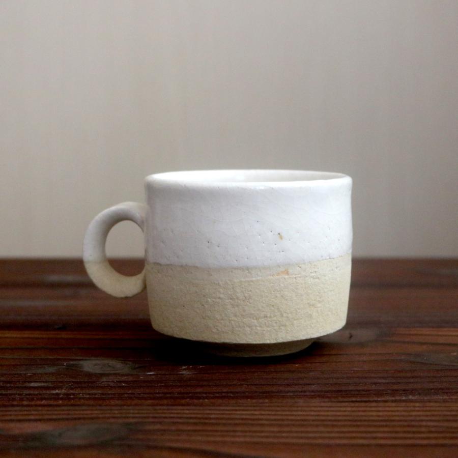 梶原慶治 マグカップ 掛分 白 ホワイト コーヒーカップ ティーカップ