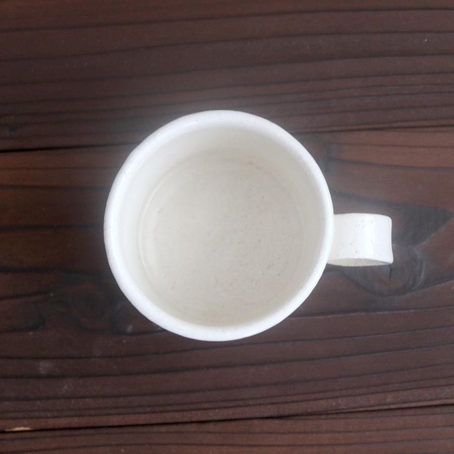 梶原慶治 マグカップ 掛分 白 ホワイト コーヒーカップ ティーカップ