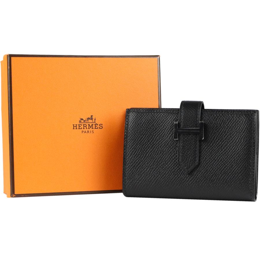 未使用品〕HERMES/エルメス ベアン ミニ モノクローム（コンパクト