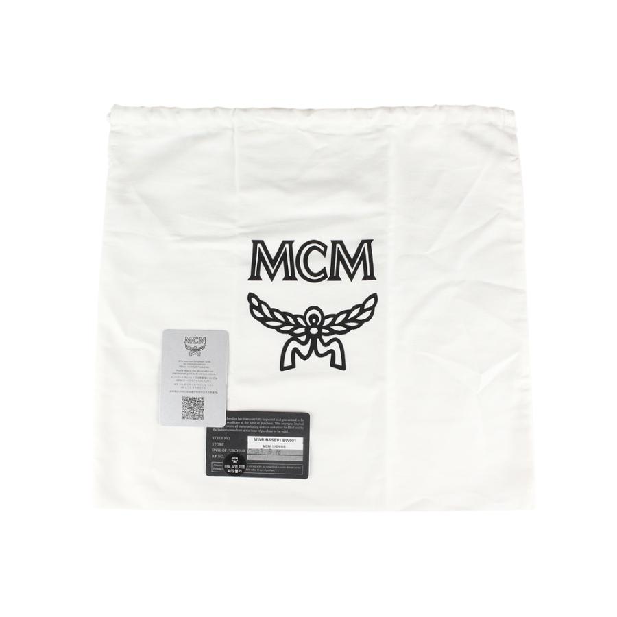 〔Web限定 特別価格〕〔未使用品〕MCM　ヴィセトス プレート ショルダーバッグ　コーテッド キャンバス　コニャック（ブラウン）×ブラック　MWR BSSE01｜reborn-brand｜09