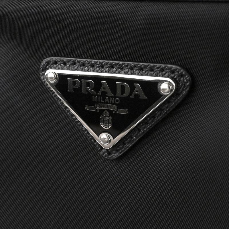 〔新品同様品 - ほぼ新品〕プラダ/PRADA　トライアングルロゴ 斜め掛けショルダーバッグ　TESSUTO（ナイロンキャンバス）　NERO（ブラック）　2VH053｜reborn-brand｜06