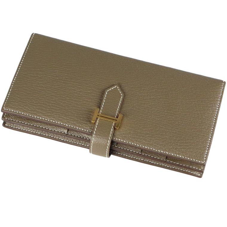 Bearn 〔美品 - 大変綺麗〕エルメス/HERMES ベアン スフレ（二つ折長