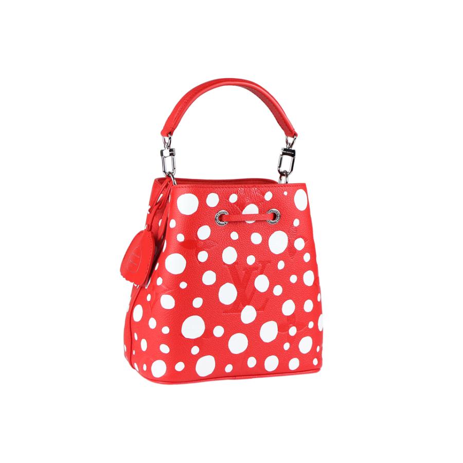 ルイヴィトン LV×YK ネオノエBB モノグラムアンプラント インフィニティドット ルージュ ブロン ハンドバッグ ショルダーバッグ バケット 草間彌生 超美品 10839 LOUIS VUITTON - ルイヴィトン LV×YK ネオノエBB モノグラムアン