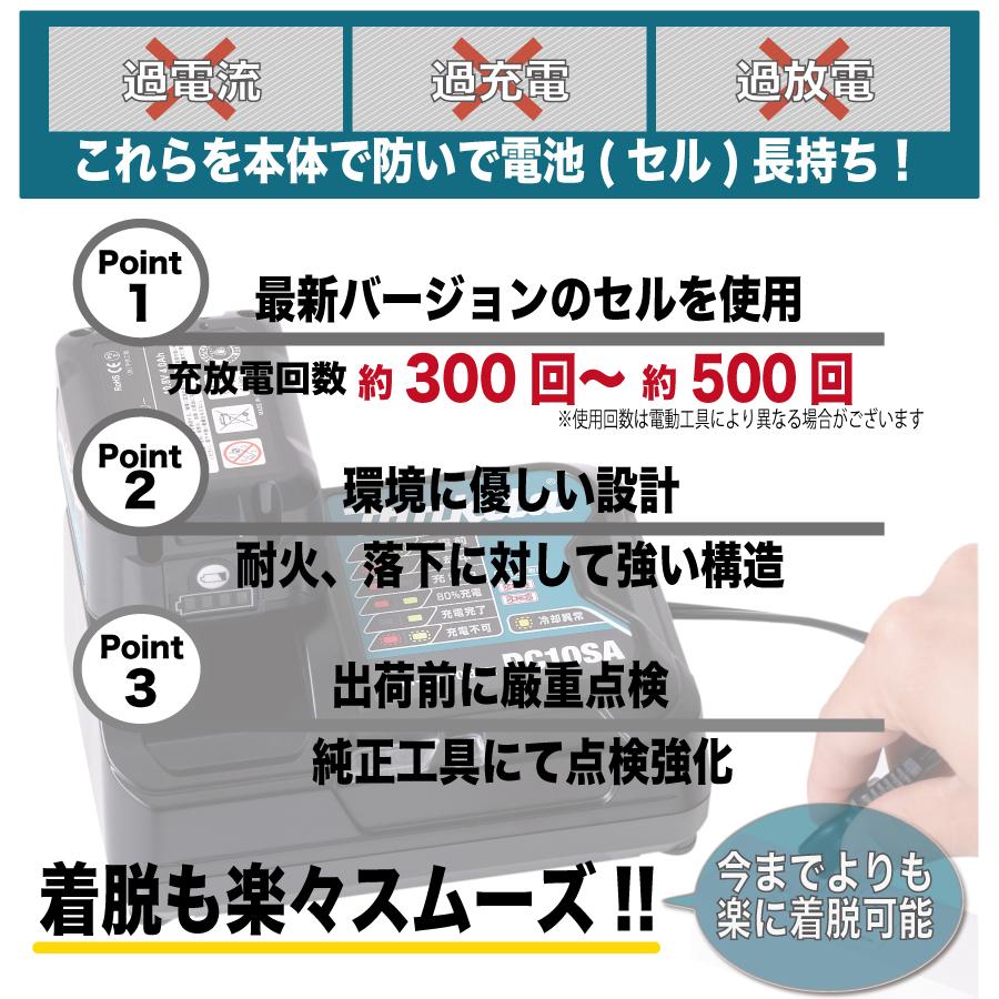 マキタ 10.8V バッテリー 互換 1040 BL1040B 6ah 掃除機 充電式 電動工具 | Rebuild Store | 01