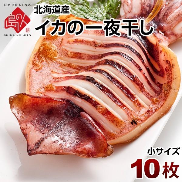 イカの一夜干し 10枚 小サイズ 島の人 送料無料 いか イカ 干物 一夜干し お取り寄せグルメ 海鮮 肉厚 冷凍