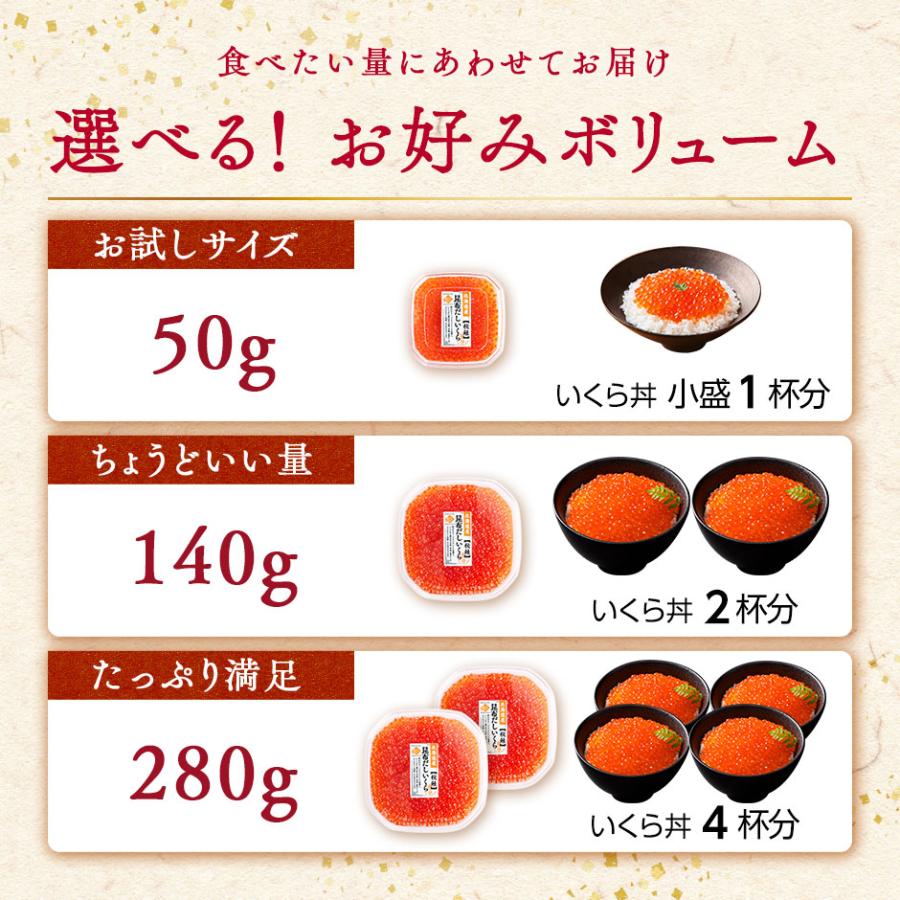 いくら 醤油漬け 鮭 北海道産 420g いくら丼 昆布だしいくら 海鮮 人気 ご飯のお供 お取り寄せグルメの画像