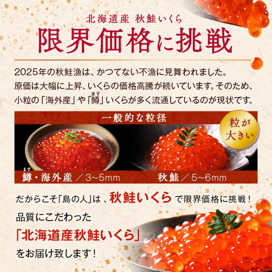 いくら 醤油漬け 鮭 北海道産 420g いくら丼 昆布だしいくら 海鮮 人気 ご飯のお供 お取り寄せグルメの画像