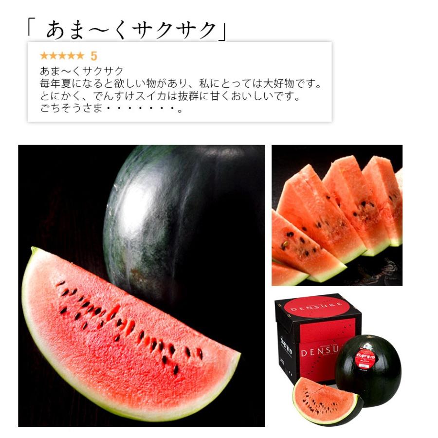 島の人 でんすけすいか 優品 1玉 8kg 北海道 当麻産 送料無料 お中元