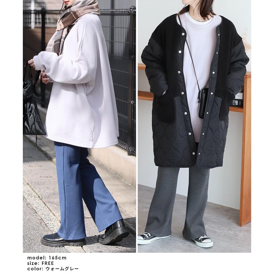 reca 裏起毛タイプ ボリューム袖ゆったりスウェット 180734 トップス