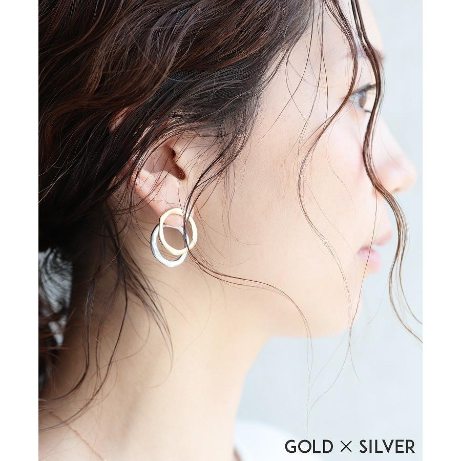 ダブルリングピアス 0301 レディース 年春新作 アクセサリー アクセ シルバー ゴールド 円 まる 丸 フープ 韓国 おでかけ 春 夏 秋 冬 メール便対応2 0301 Reca 通販 Yahoo ショッピング