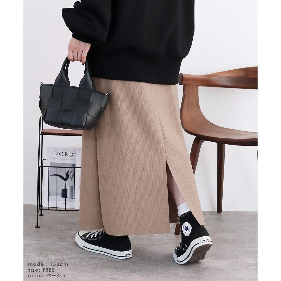 起毛リブニットソースカート 201012 レディース ボトムス タイトスカート ウエストゴム ウール風 きれいめ 秋冬 ネコポス発送10 | reca | 19