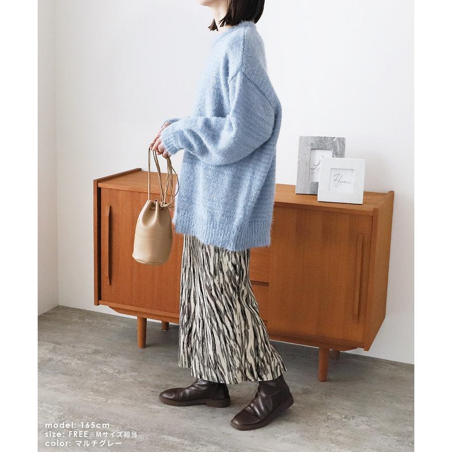 reca アニマル柄プリントプリーツスカート 220701 221202 230206