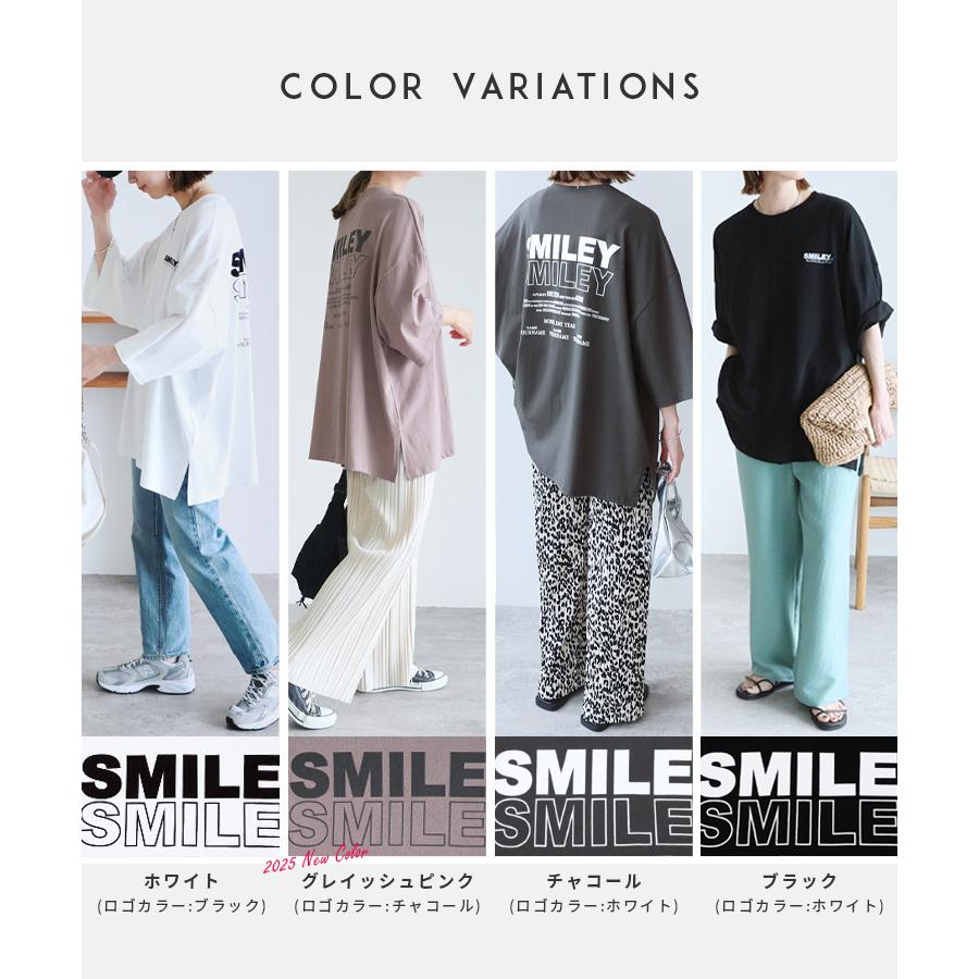 reca 七分袖オーバーサイズロゴTシャツ 240206 レディース 2025 reca 七分袖オーバーサイズロゴTシャツ 240206 レディース 2025