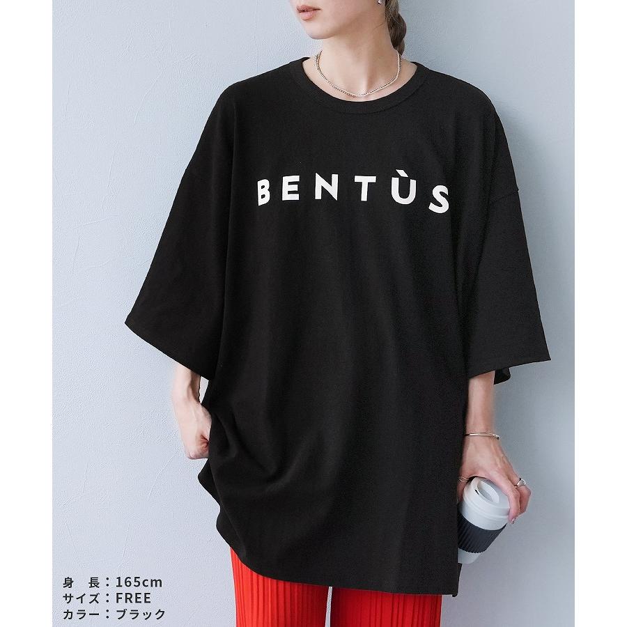 reca（レカ） オーバーサイズ五分袖ロゴTシャツ 240223 レディース