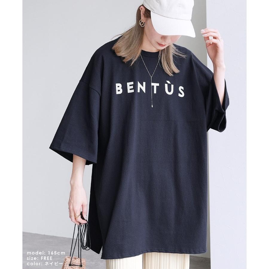 reca（レカ） オーバーサイズ五分袖ロゴTシャツ 240223 レディース