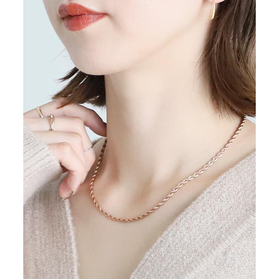 reca 金属アレルギー対応 ロープチェーンネックレス acc220805