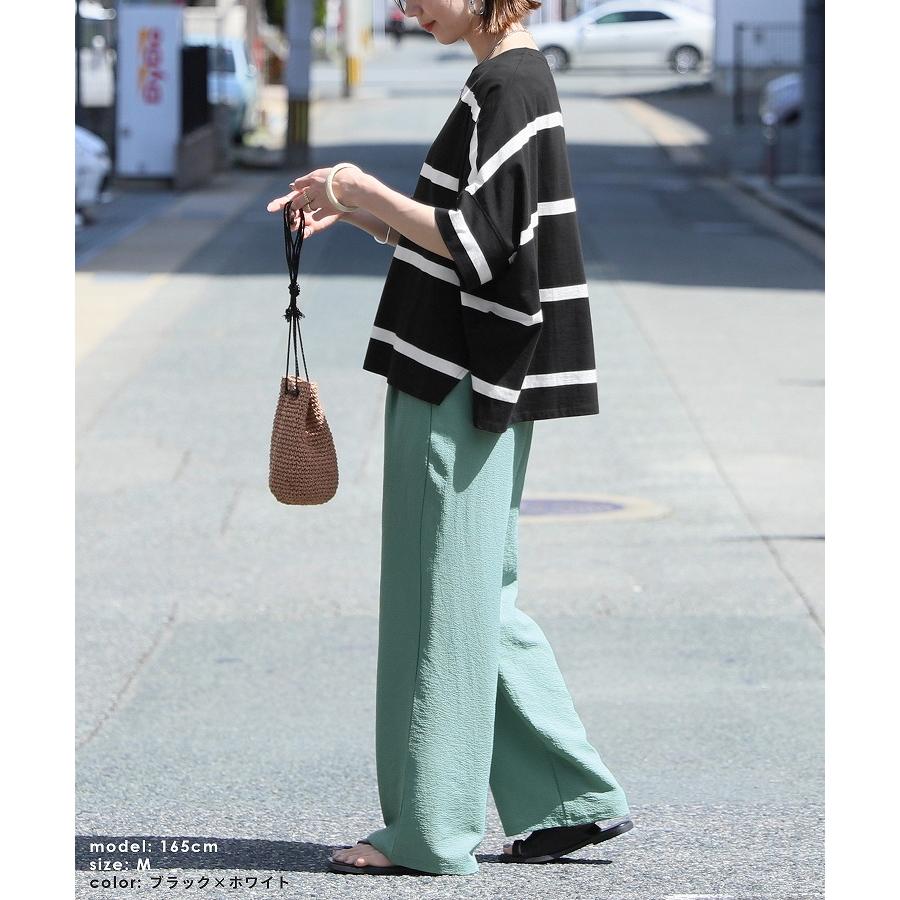 reca（レカ） ドルマンワイドボーダーカットソー bel-bc-167・bs-167