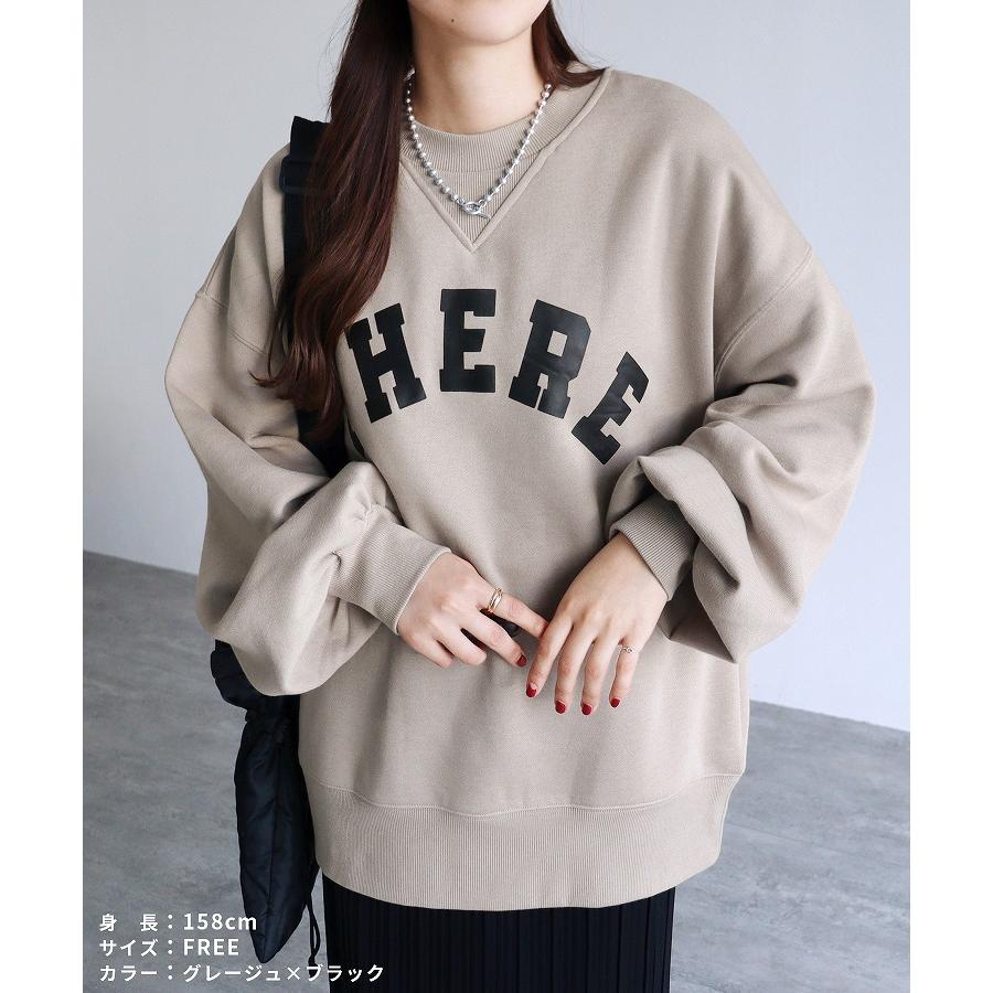 reca（レカ） 裏起毛ロゴプリントプルオーバー bel-blc-5856