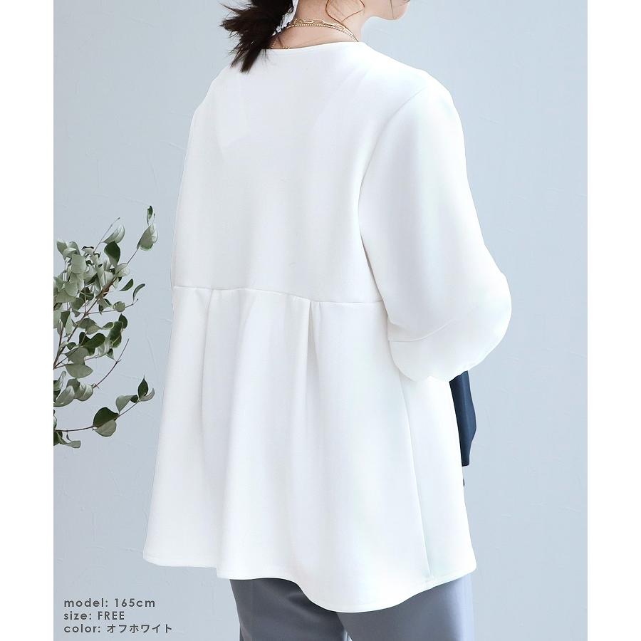 reca（レカ） 七分袖フレアプルオーバー bel-blcq-0444 レディース