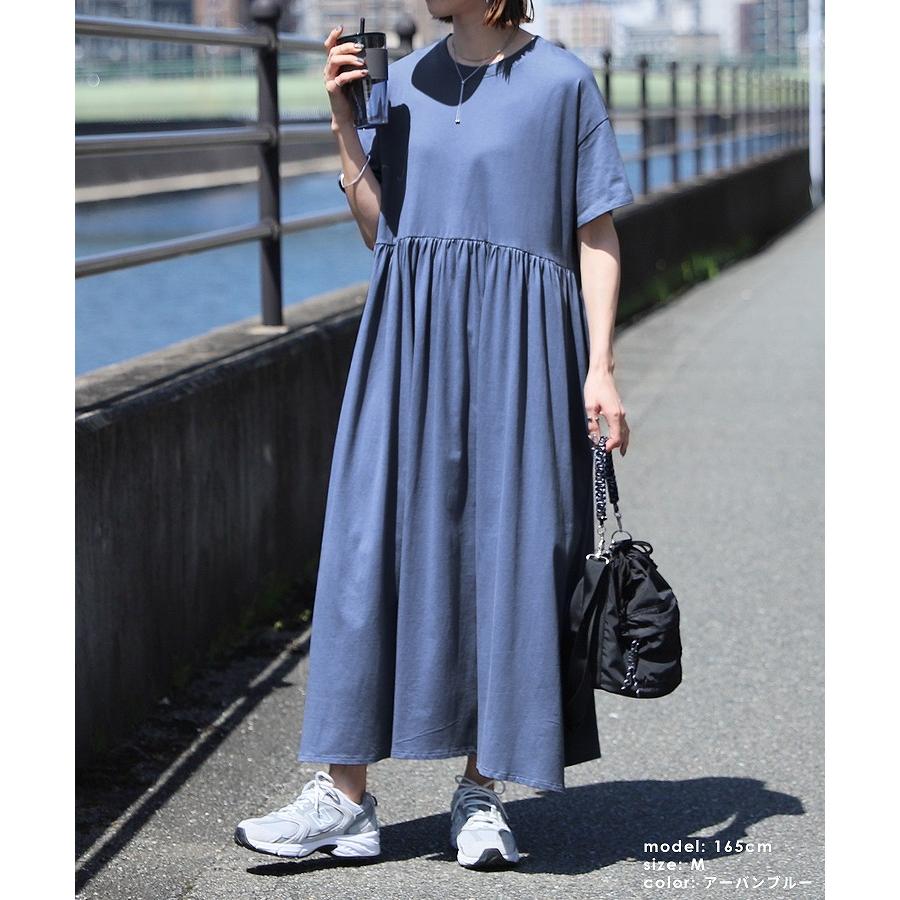 reca（レカ） ウエストギャザー切替ワンピース bel-bs-239 ワンピース