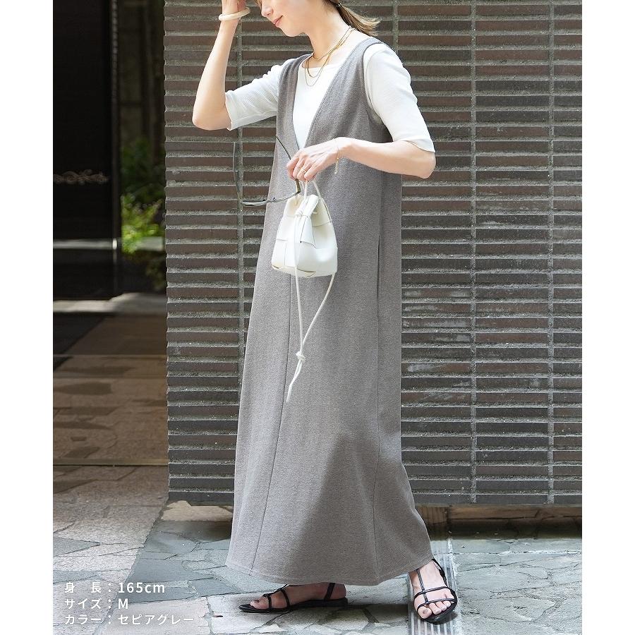 新品Americana ノースリーブロングワンピース reca 前後2WAYノースリーブロングワンピース bel-bs-288