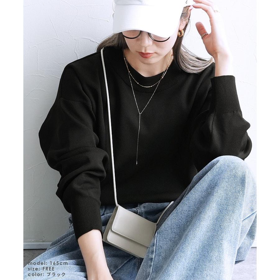 reca（レカ） スウェットライクニットプルオーバー bel-eb-5118