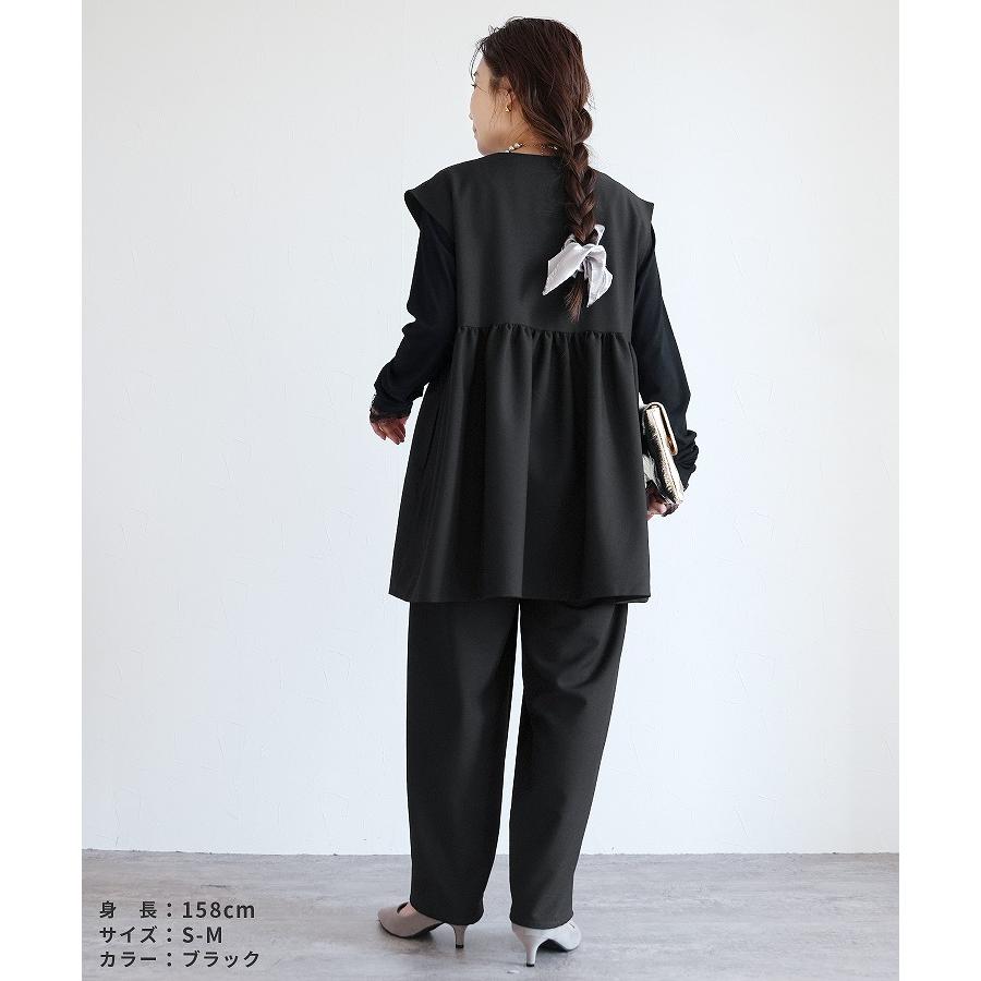 reca（レカ） ペプラムギャザーベスト bel-hr-0616 レディース