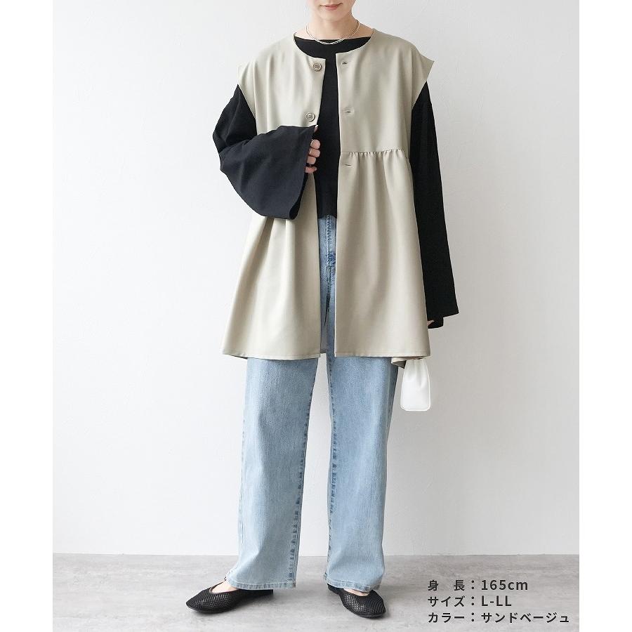 reca（レカ） ペプラムギャザーベスト bel-hr-0616 レディース