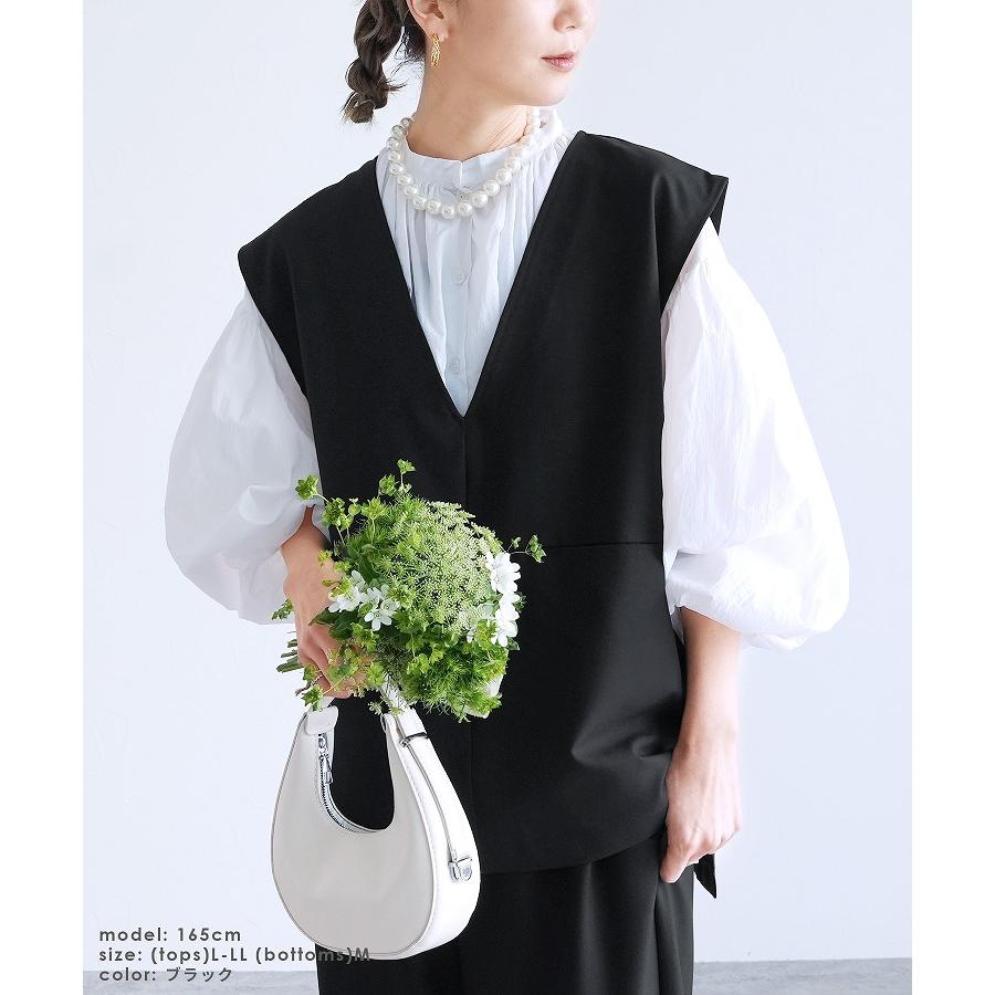 reca（レカ） Vネックベスト×カーブパンツ bel-hr-0617-set1