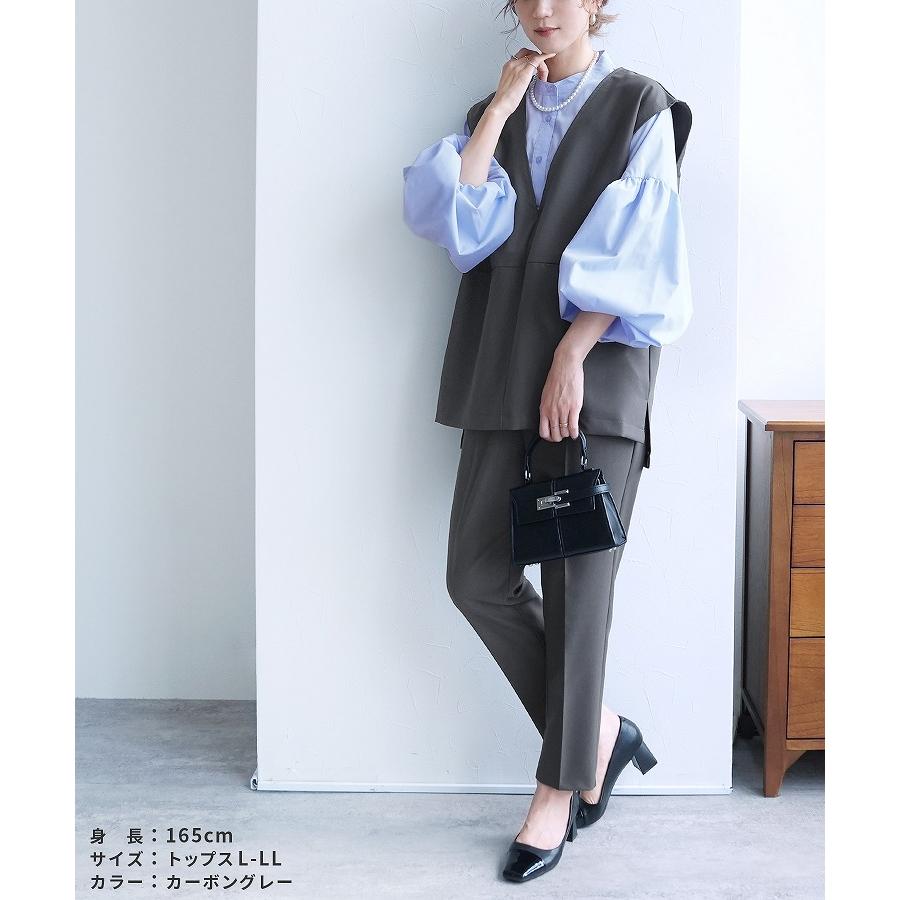 reca（レカ） Vネックプルオーバーベスト bel-hr-0617 レディース