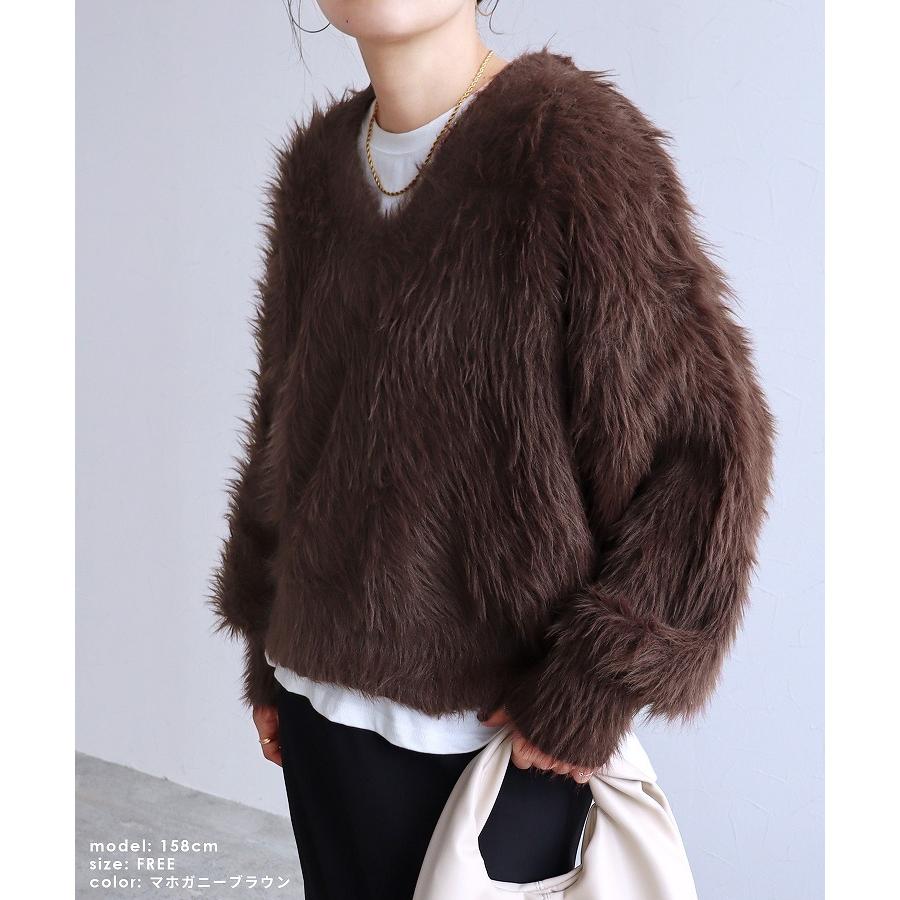 reca（レカ） フェザーヤーンVネックプルオーバー day165701