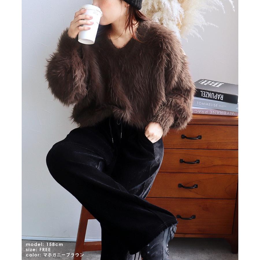 reca（レカ） フェザーヤーンVネックプルオーバー day165701