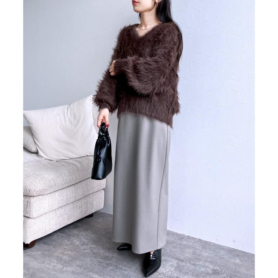 reca（レカ） フェザーヤーンVネックプルオーバー day165701