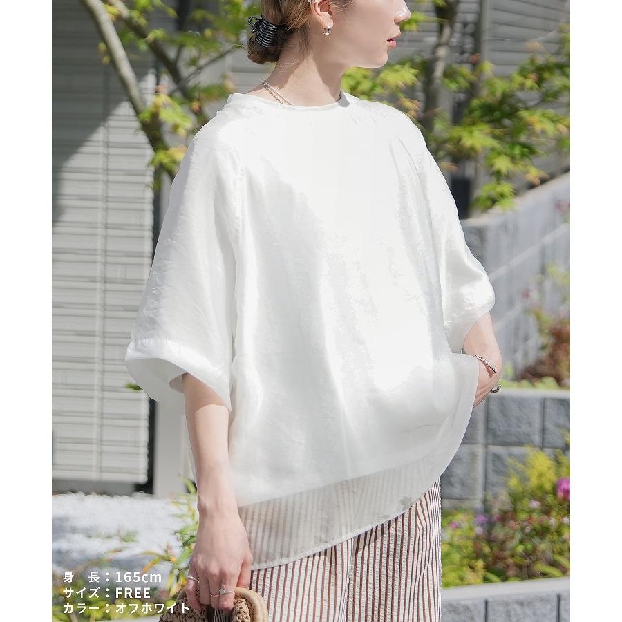 reca（レカ） オーガンジー重ねラグラン半袖Tシャツ day252630