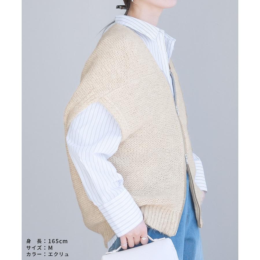 reca（レカ） ダブルジップニットベスト dec-ch-2026 レディース