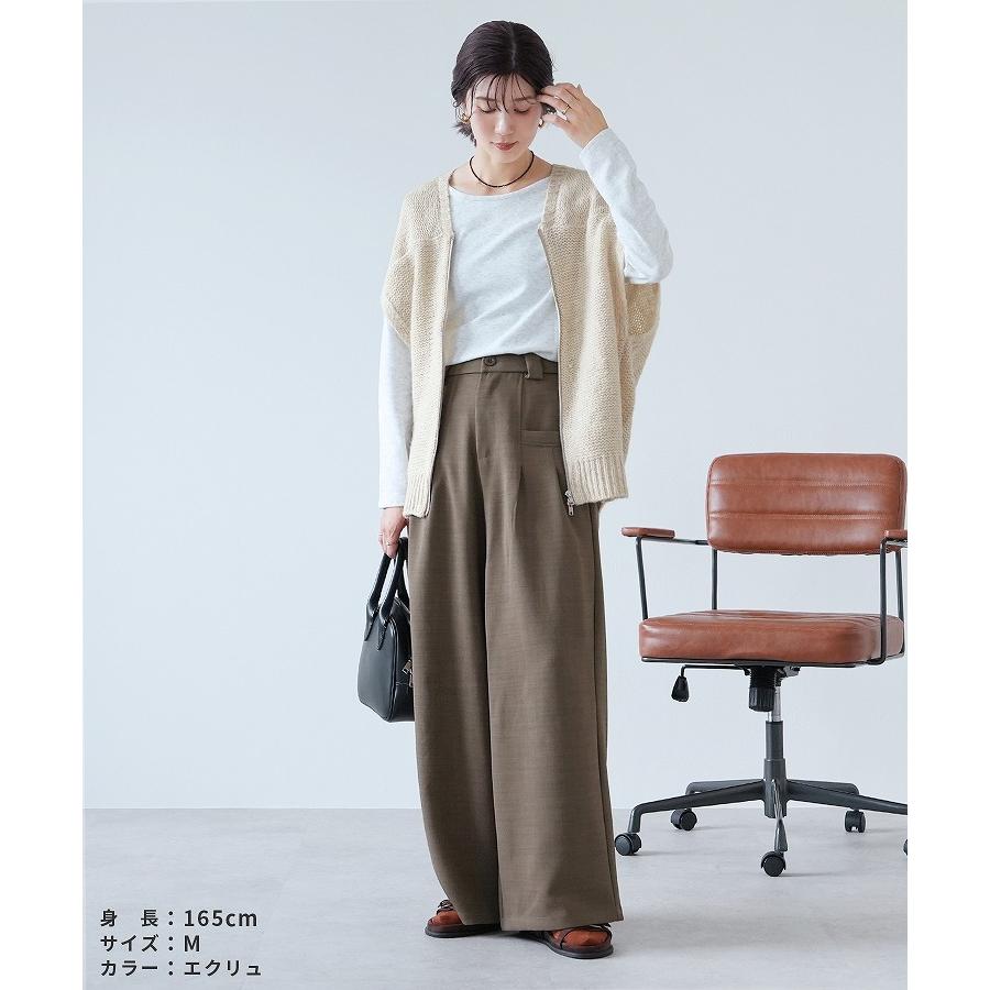reca（レカ） ダブルジップニットベスト dec-ch-2026 レディース