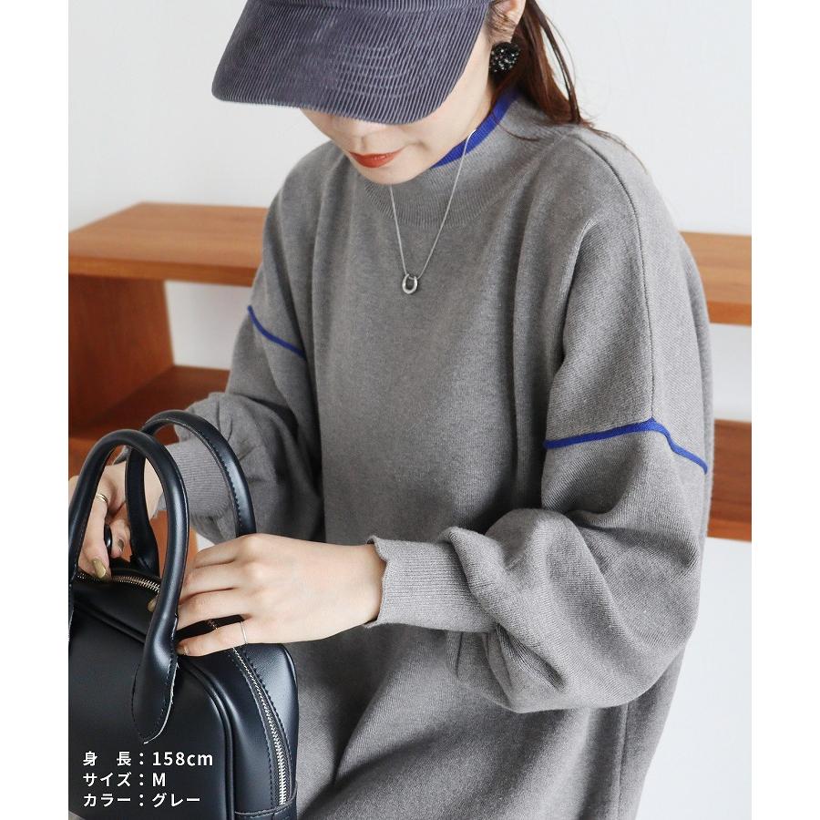 reca（レカ） 配色ラインニットワンピース dec-ch-2030 レディース