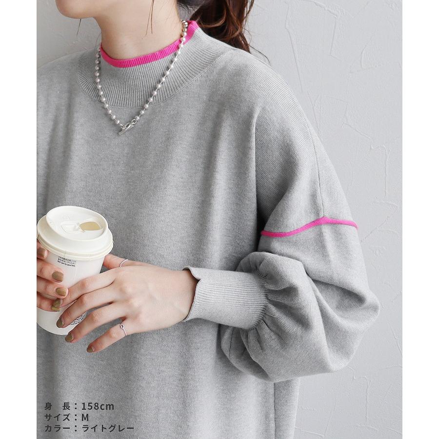 reca（レカ） 配色ラインニットワンピース dec-ch-2030 レディース