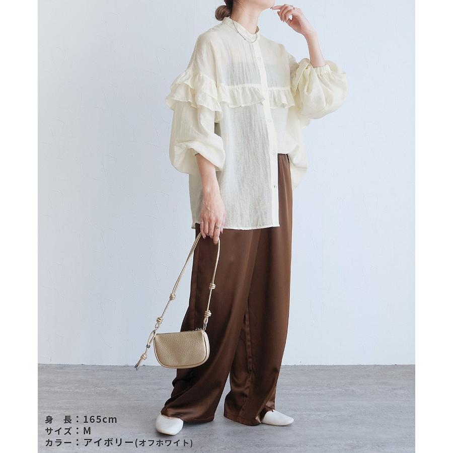 reca（レカ） フリルデザインシアーブラウス dec-co-1137 レディース